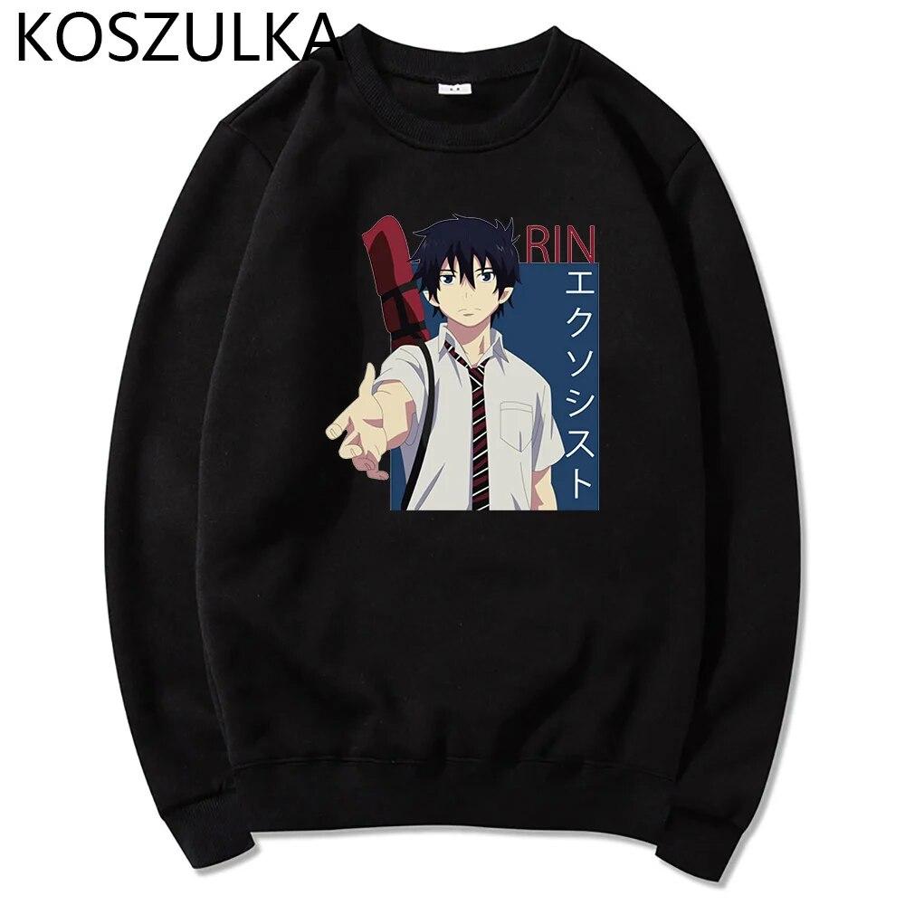 

Janpanese аниме Рин Окумура синий экзорцист толстовка с мультяшным принтом толстовка унисекс для женщин унисекс оверсайз новые толстовки с принтом толстовки 3XL
