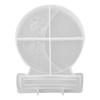 Epoxy Moon Photo Frame Ornaments Silicone Mold with Base for Jewelry Making