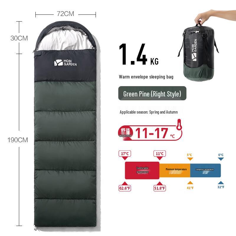iosn Premium Outdoor Envelope Sleeping Bag