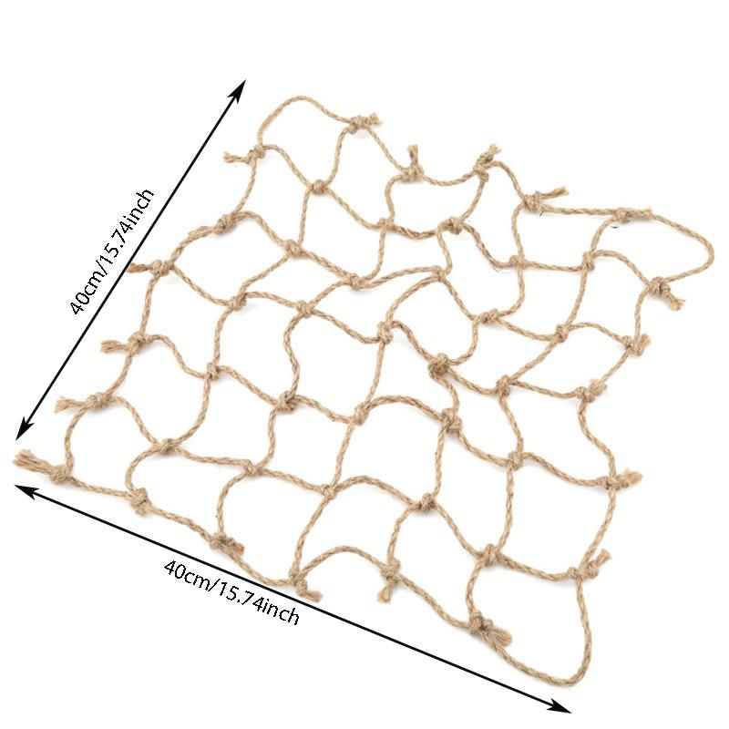 40*40cm Parrot Climbing Net Bird Toy Swing Rope Net Bird Stand Net Hammock With Hook Bird Hanging Climbing Chewing Biting Toys