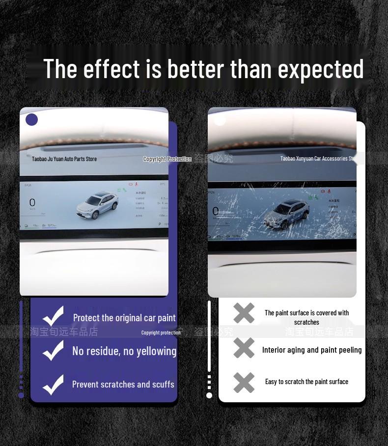 Tank 400 Hi4t Tempered Glass Protective Film: Fits 26 Models, Z Instrument Panel & Central Control Display