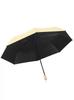 Wooden Handle Folding Sun Umbrella for Women, Dual-Use for Sun and Rain, Bowknot Folding Umbrella, Portable Sun and Rain Umbrella