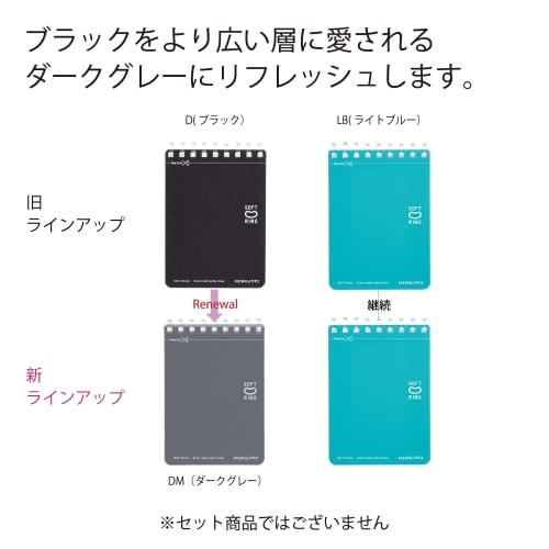 KOKUYO Memo Pad Soft Ring Dotted B Ruled A7 50 Sheets 2 Book Set Blue Me-SV371BT-LBX2SET