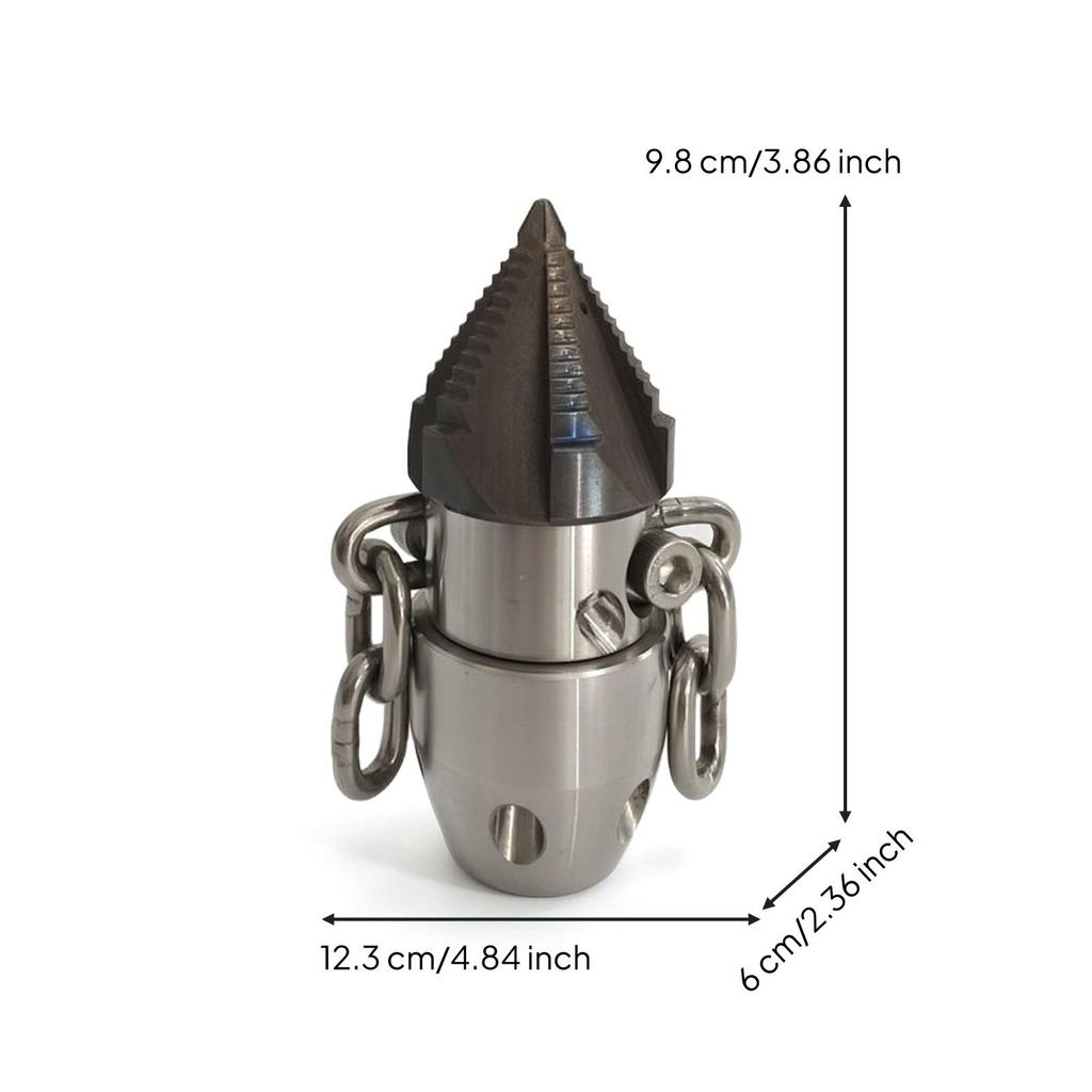 Rotating Sewer Nozzle Compact Drain Cleaning Heavy Duty for Sinks