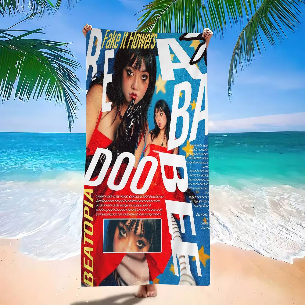 Beatopia Music Album Posters Beabadoobee Star Microfiber Printed Beach Towel Mountain Climbing Beach Swimming Absorbent Towel