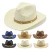 Western Cowboy Straw Hat Men And Women Outdoor Beach Hat Sun Hat