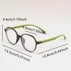 Ultra Light Large Round Frame Reading Glasses for Women Men High Definition PC Lenses - Suitable for Middle-aged
