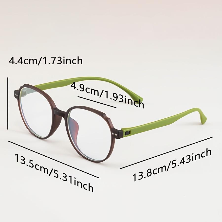 Ultra Light Large Round Frame Reading Glasses for Women Men High Definition PC Lenses - Suitable for Middle-aged