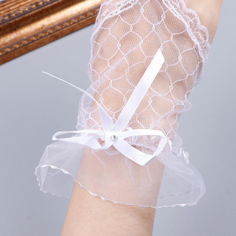 1 par Nageldekorationer För Nageldekoration Spets Falsk Veckad Manschett Manikyr Fotorekvisita Falska Ärmar Nageltillbehör Förnödenheter