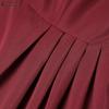 ZANZEA Women Elegant Casual Round Neck Short Sleeve A-line Dress