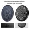 Water Saving Shower Head Featuring Advanced Pressure Boosts & Large Sprays Surfaces for Efficient Rinsing Use