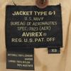 AVIREX 90s Old G-1 Leather Flight Jacket XS Brown Men's Used