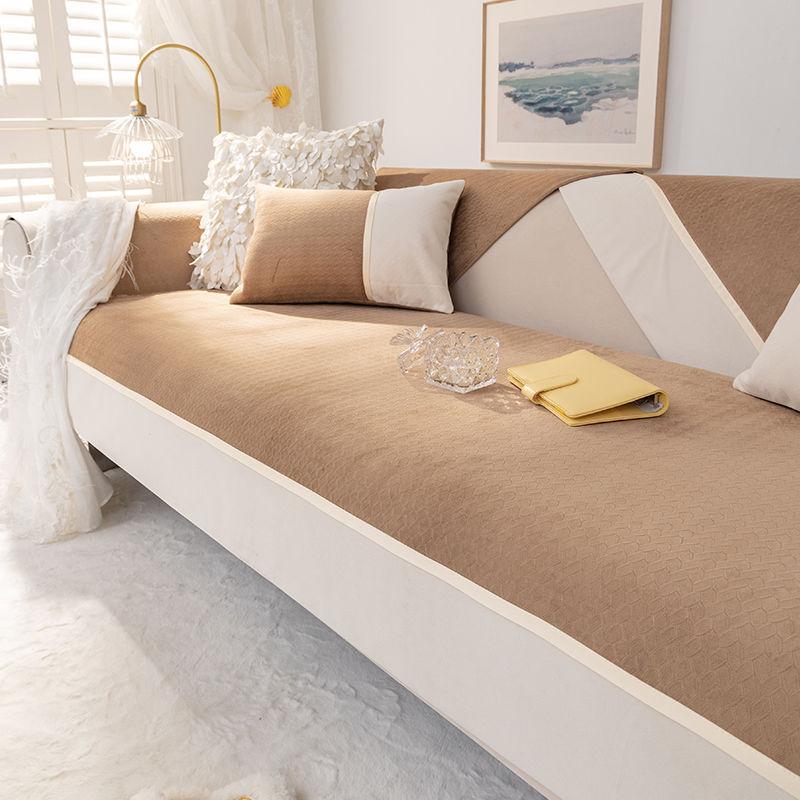 Sofa Cushion Plush Sofa Cover Universal In Autumn And Winter  New Sofa Towel Cover Cloth Anti-Cat Paw Seat Cushion