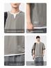Men's Summer Two-In-One Bamboo Cotton Faux Layer T-Shirt