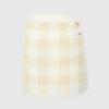 Rick Side Slit Check Knit Skirt (Ivory) _L3C1-Ns07K