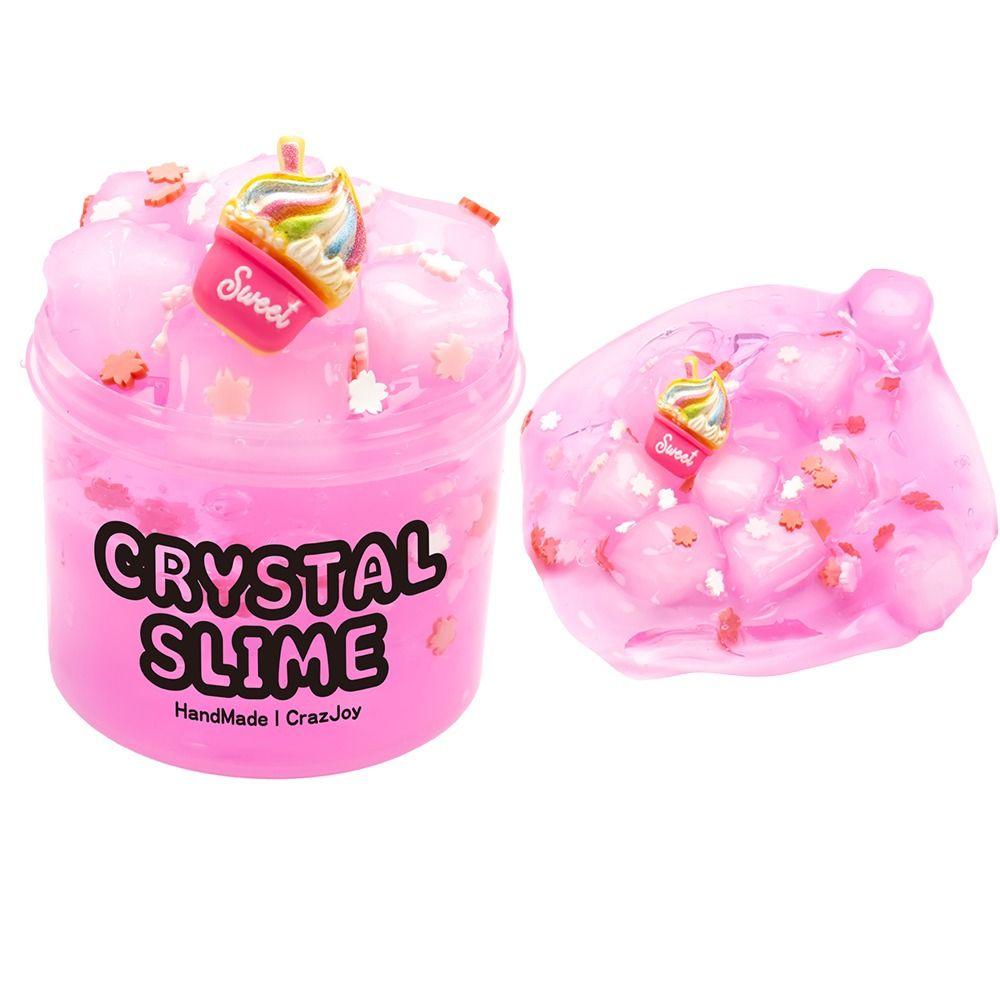 Cat Claws Crystal Slime Super Soft Crunchy Slime Glimmer Clear Slime  for Girls Boys