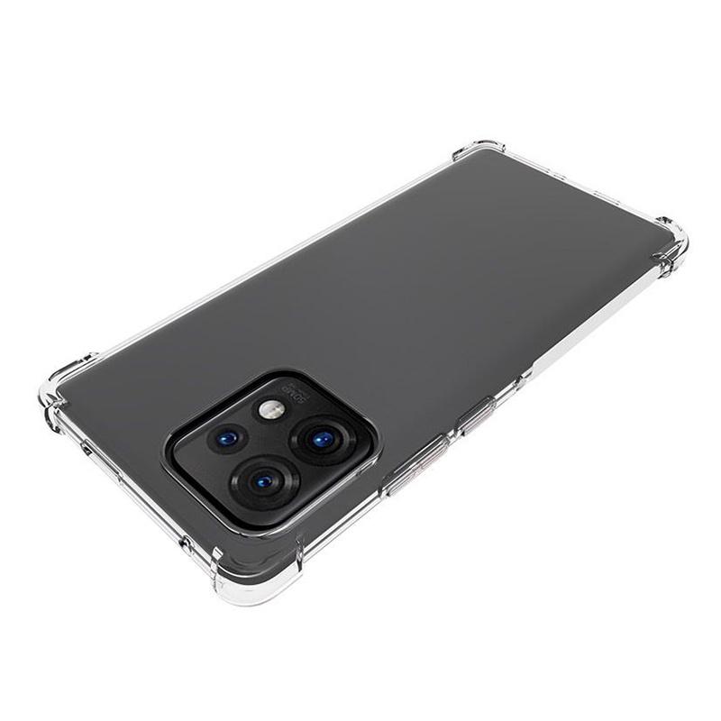 For Motorola Moto X40 5G/Edge 40 Pro 5G Transparent Anti-Slip Phone Case Reinforced Corners TPU Shockproof Protective Cover