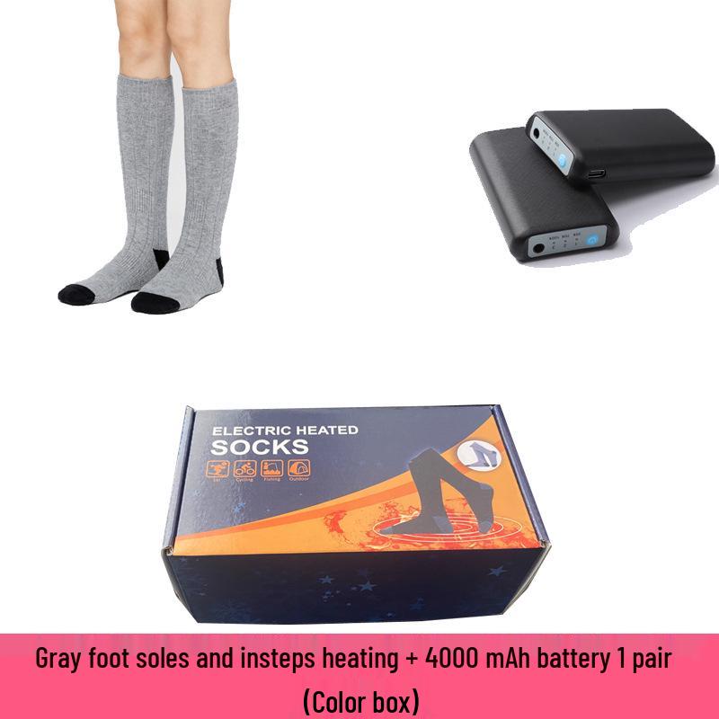 Rechargeable Electric Heated Socks - Unisex Winter Foot Warmers