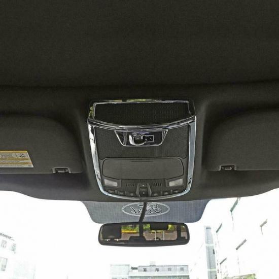 Front Reading Lamp Light Cover Trim for Ford F150 2016- Chrome Accessories