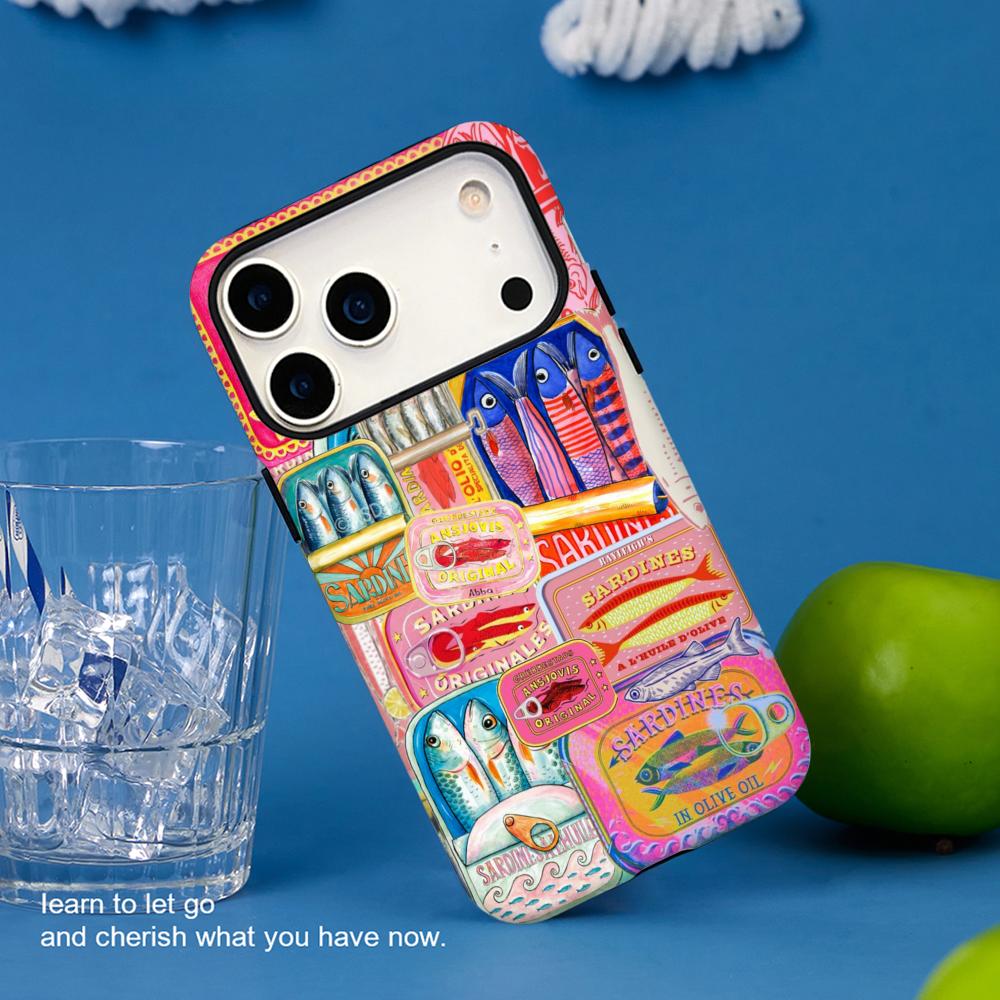 

Retro oil painting of sardine cans Phone Case Film shell For iPhone 17 16e 16 15 14 13 12 Pro Max Plus XS iPhone 15 Plus