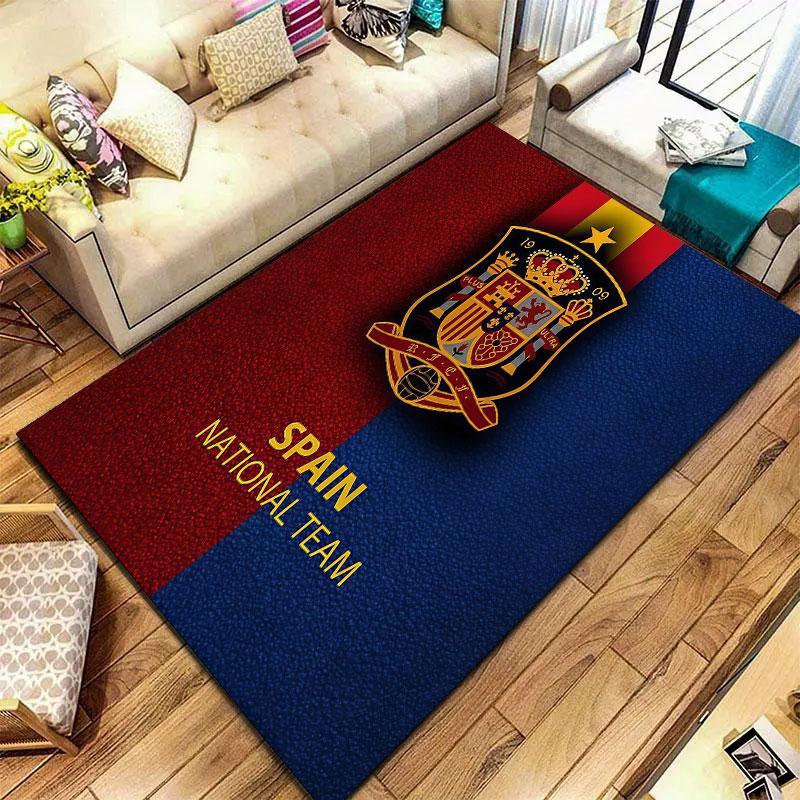 Spain National Football Team Carpet Rug for Living Room Bedroom Home Sofa Decoration,Kids play Non-slip Floor Mat