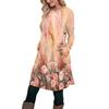 Women's Fashion Casual Long SleeveTunic Dress With Pockets Side Button Dress