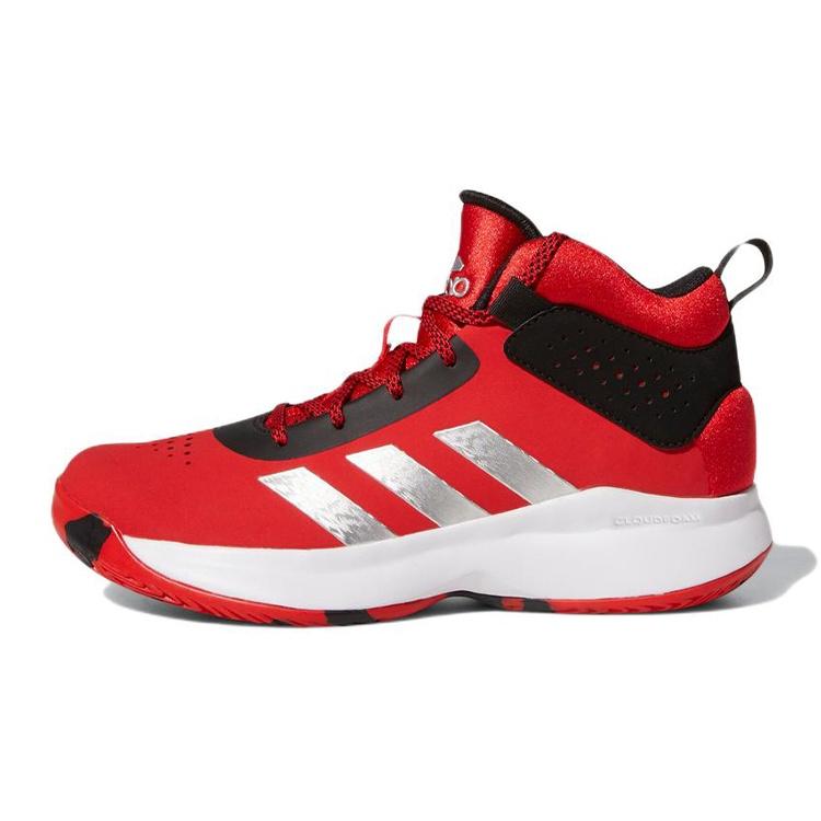 (GS) adidas Cross Em Up 5 J Wide Vivid Red Silver Metallic Kids GX4791 EU 30