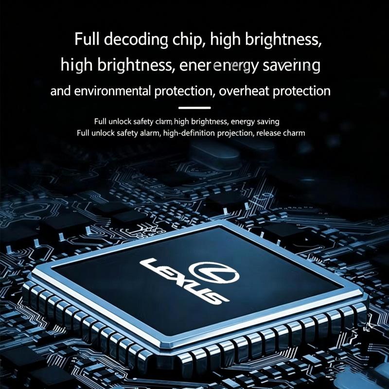 LED Car Door Ghost Shadow Welcome Light Bulbs Accessories For Lexus CT RC 350 300h 330 400 RX270 350 450h ES GS GX IS LS LX 460 QQ6