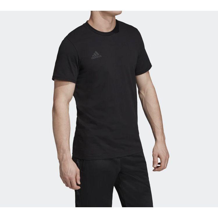 Adidas Logo Print Creator Training Short Sleeve T-Shirt Men Tops Black DX8264