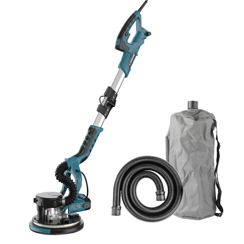 9-inch Folding Wall Grinder with Self-Vacuum & Dual Lamps