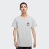 Nike T-shirt girocollo in cotone con logo a lettere stampato Uomo Top Grigio DM6428-077