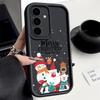 Santa Claus Snowman Print Phone Case For Samsung S24 Ultra S23 S22 S21 Plus S20 FE A55 A35 A54 A53 A52 A34 A14 Christmas Shockproof Soft Phone Cover