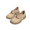 Neue Mary Jane kleine Lederschuhe mit weicher Sohle Herbst Französischer Abendwind Einzelne Schuhe Perlen Fee Sanfte Schuhe