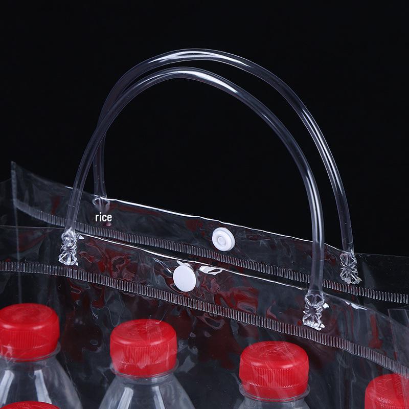 

Преміальна прозора ПВХ сумка-тоут: Подарунковий пакет для весіль, цукерок, квітів або упаковки молочного чаю Vertical 13x15x7