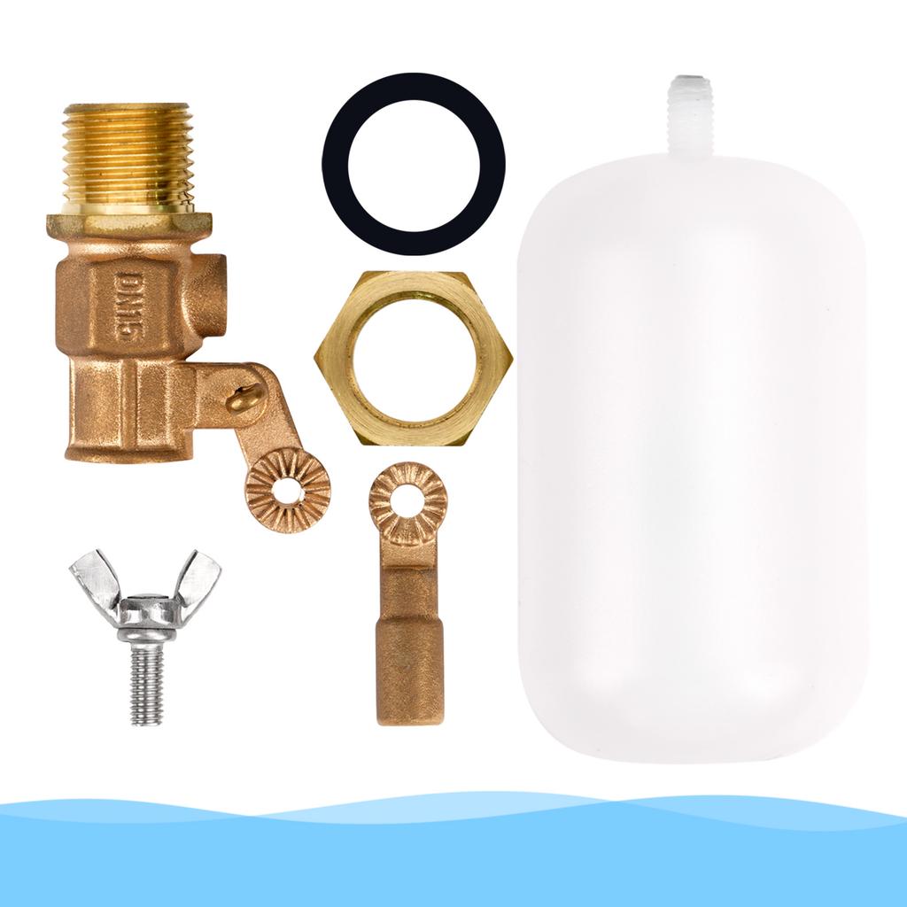 1/2 pz Valvola a Galleggiante in Rame Nuova Valvola a Galleggiante di Alta Qualità Materiale in Rame Filettatura Maschio da 1/2 Pollice Accessori per Valvole Serbatoio Acqua