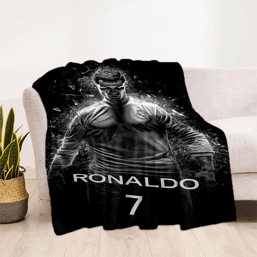 Cr7 Football Legend Blanket Soft & Cozy Perfect for Sofa Chair Bedding All-Season Use Digital Print Gifts For Family Or Friends