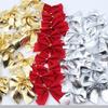50Pcs Christmas Decor Christmas Tree Bow 5.5CM Red Velvet Bow Xmas Tree Ornaments Home New Year 2026 Home Decoration Mini Bows