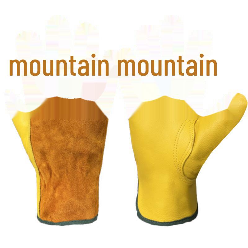 Breathable Non-Slip Cowhide Work Gloves: Cycling, Labor Protection, and Welder Gloves