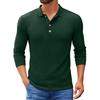Men's Casual Solid-Color Slim-Fit  Long-Sleeve Base Layer Top
