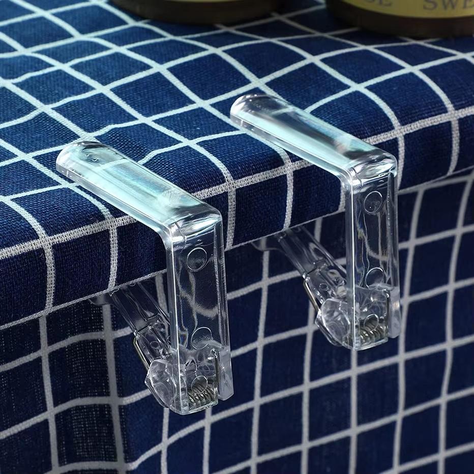 Plastic Transparent Table Cloth Clip Wedding Picnic Table Cover Clip Holder Anti-Slip Party Tablecloth Stable Clips Fixed Clamp