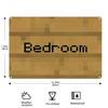 Vintage Pixel Art Bedroom Sign - 20.32x30.48 Cm Mini Metal Wall Decor with Mosaic Wood Texture Design, Easy To Install for Home