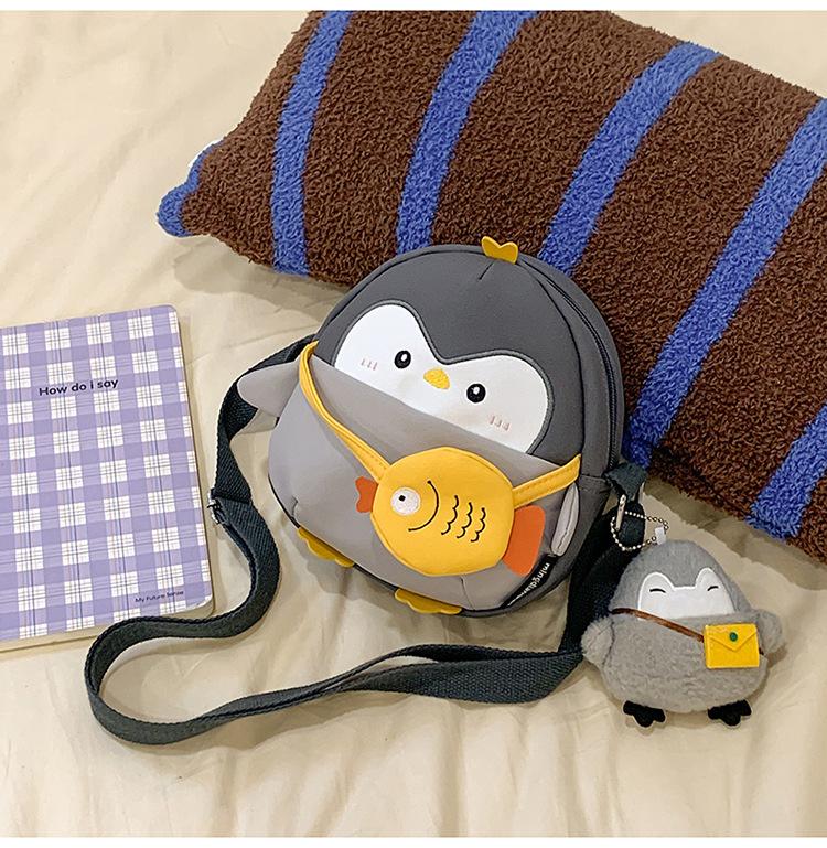 School Bag Cartoon Cute Kindergarten Baby Casual Versatile Single Shoulder Light Color Matching Outdoor Travel