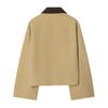 2026 spring new European and American cross-border women's clothing street fashion splicing collar trench coat jacket w016 21205