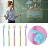 Stainless Steel Teaching Pointer Macaron Color Soft Finger Design Reading Sticks Retractable Teaching Stick School Office