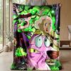 Soft Flannel Blanket Lightweight Cozy Bedroom Living Room CoverCourage the Cowardly Dog