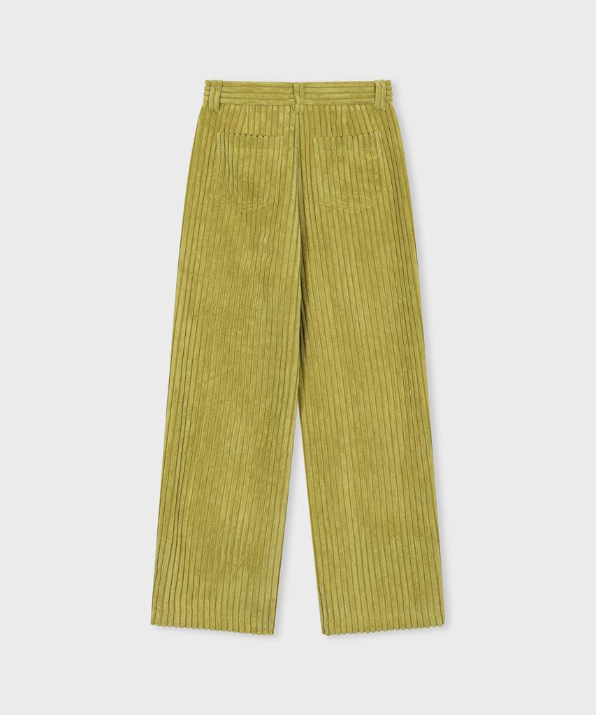 FALLETT Corduroy Wide Pants Light Olive