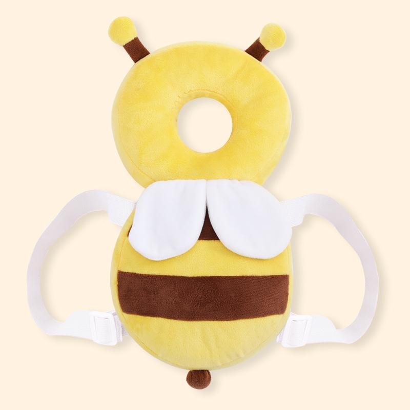 Baby Walking Head Protection Pillow, Anti-Fall Cushion for Learning To Walk, Breathable Head Pad, Little Bee Anti-Fall Helmet