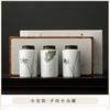 Ceramic Portable Small Tea Can Pure Hand Painted Bamboo Pu'er Tea Broken Silver Tea Packaging Sealed Tea Can Green Tea