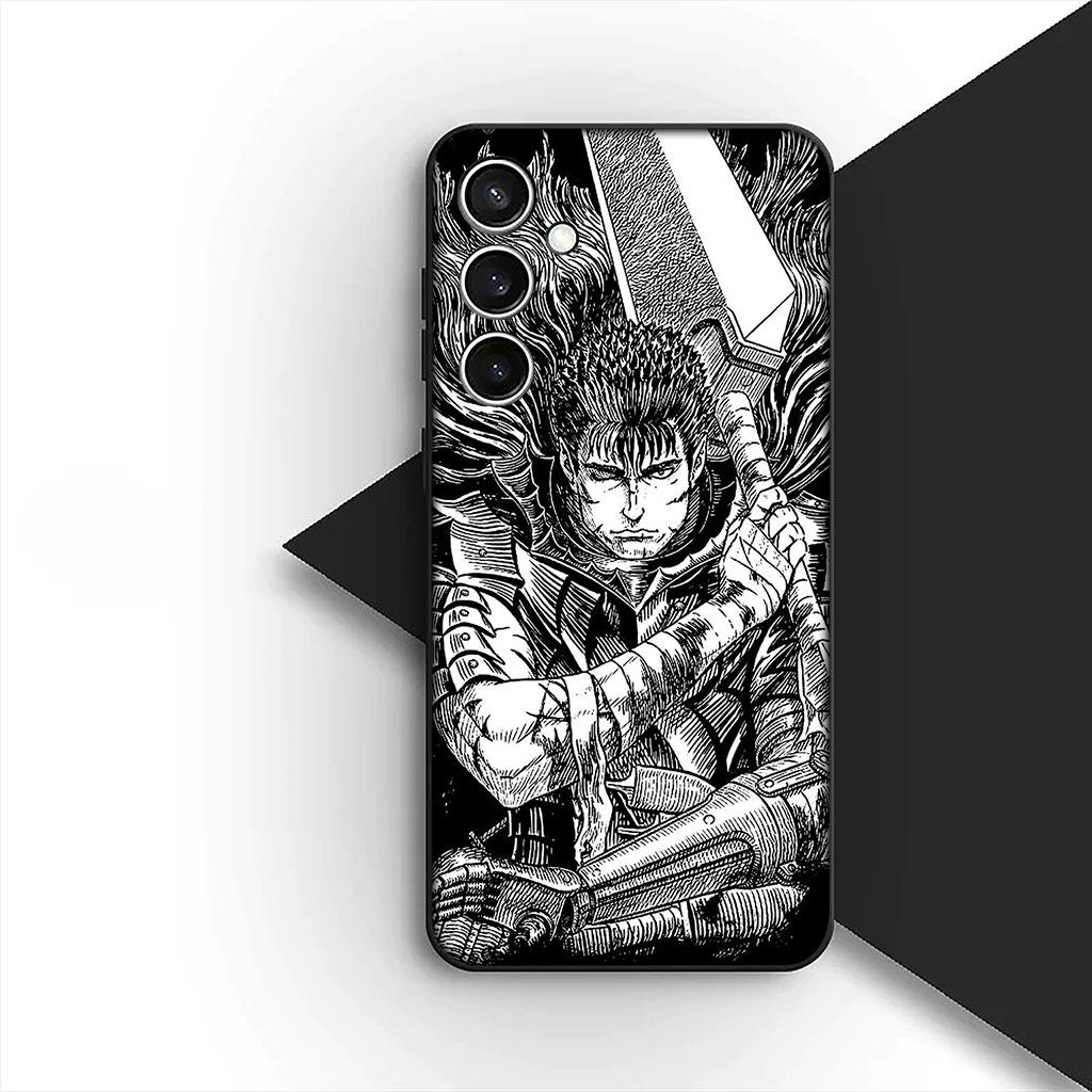 Casing Phone Cover for Samsung Galaxy S22 S21 S20 FE Ultra Plus A07 A17 A15 A16 A25 A57 A37 Case  Berserk Anime Guts