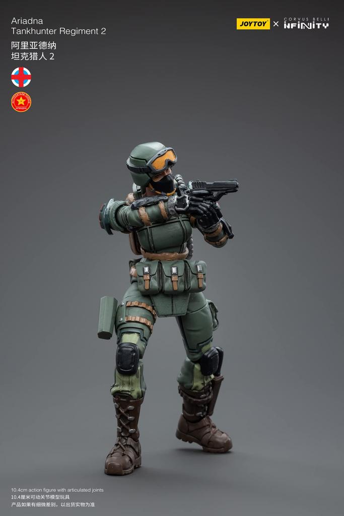 JOYTOY x Infinity Ariadna Tank Hunter Regiment 2 Scale PVC ABS Painted Movable Figure 1/18 &